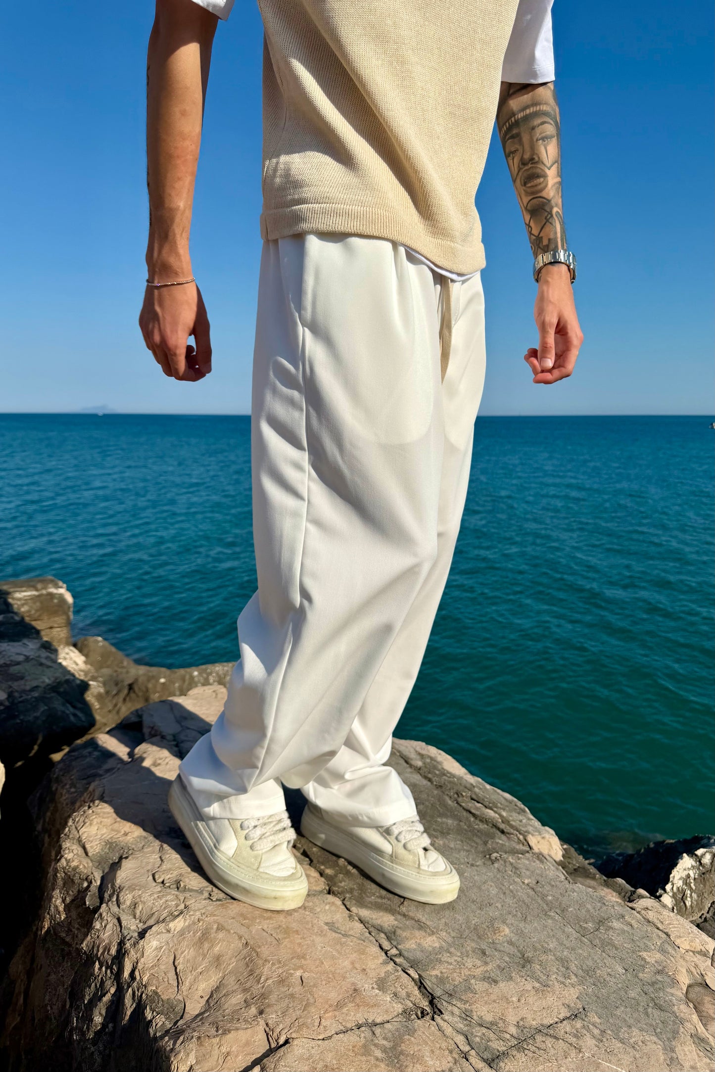 Pantalón Elegante Blanco