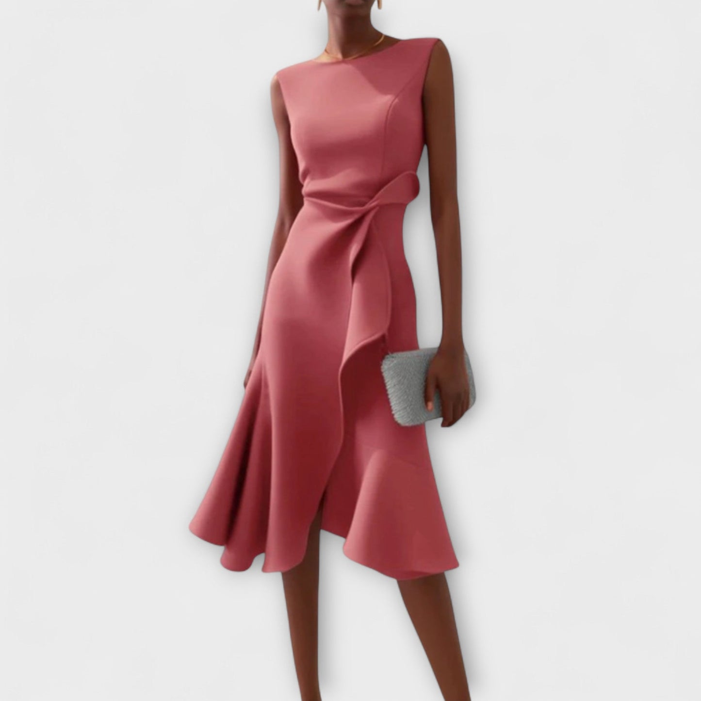 Renata | Vestido Midi de Corte Estructurado