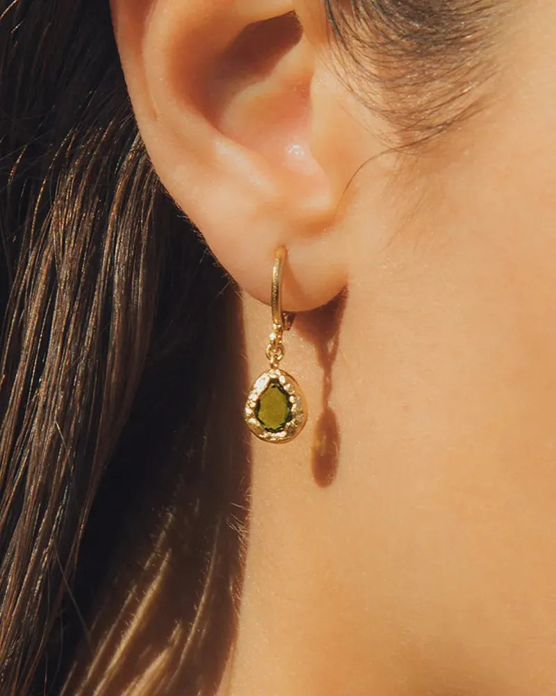 Aros Lysia Verde Oscuro