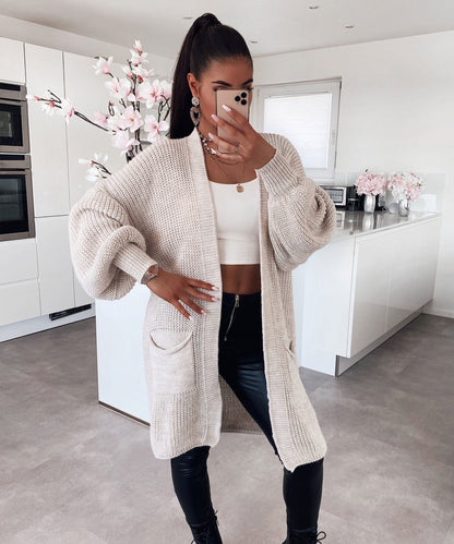 Cardigan Corto Beige