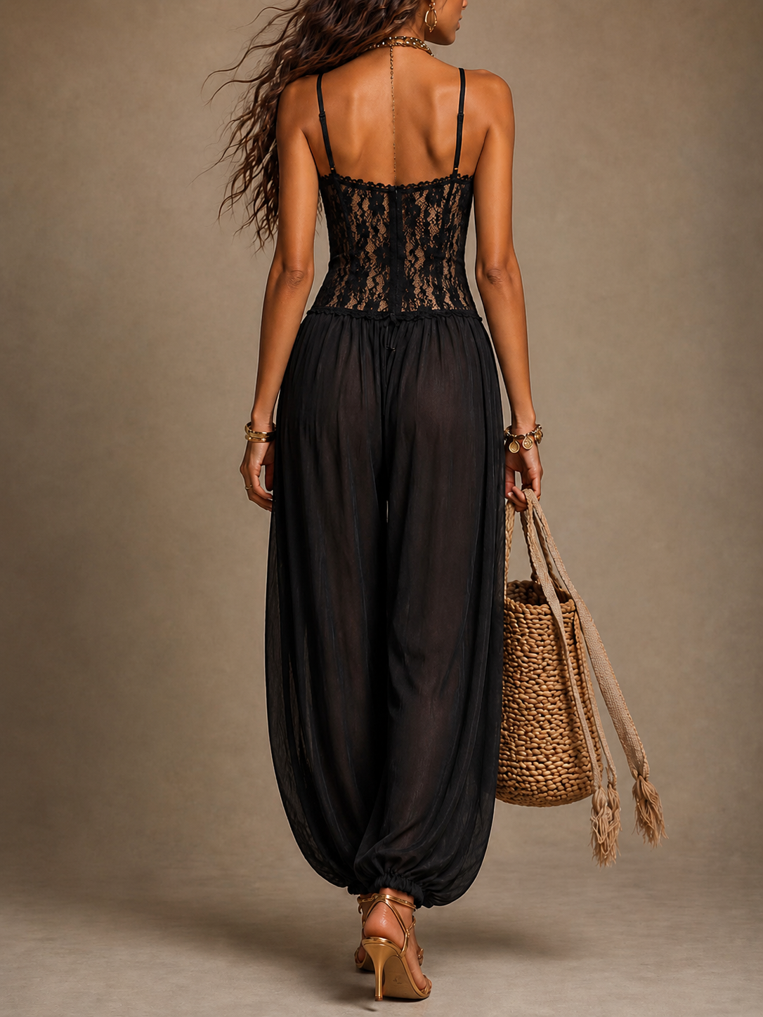 Alma | Mono Halter con Encaje Fluido
