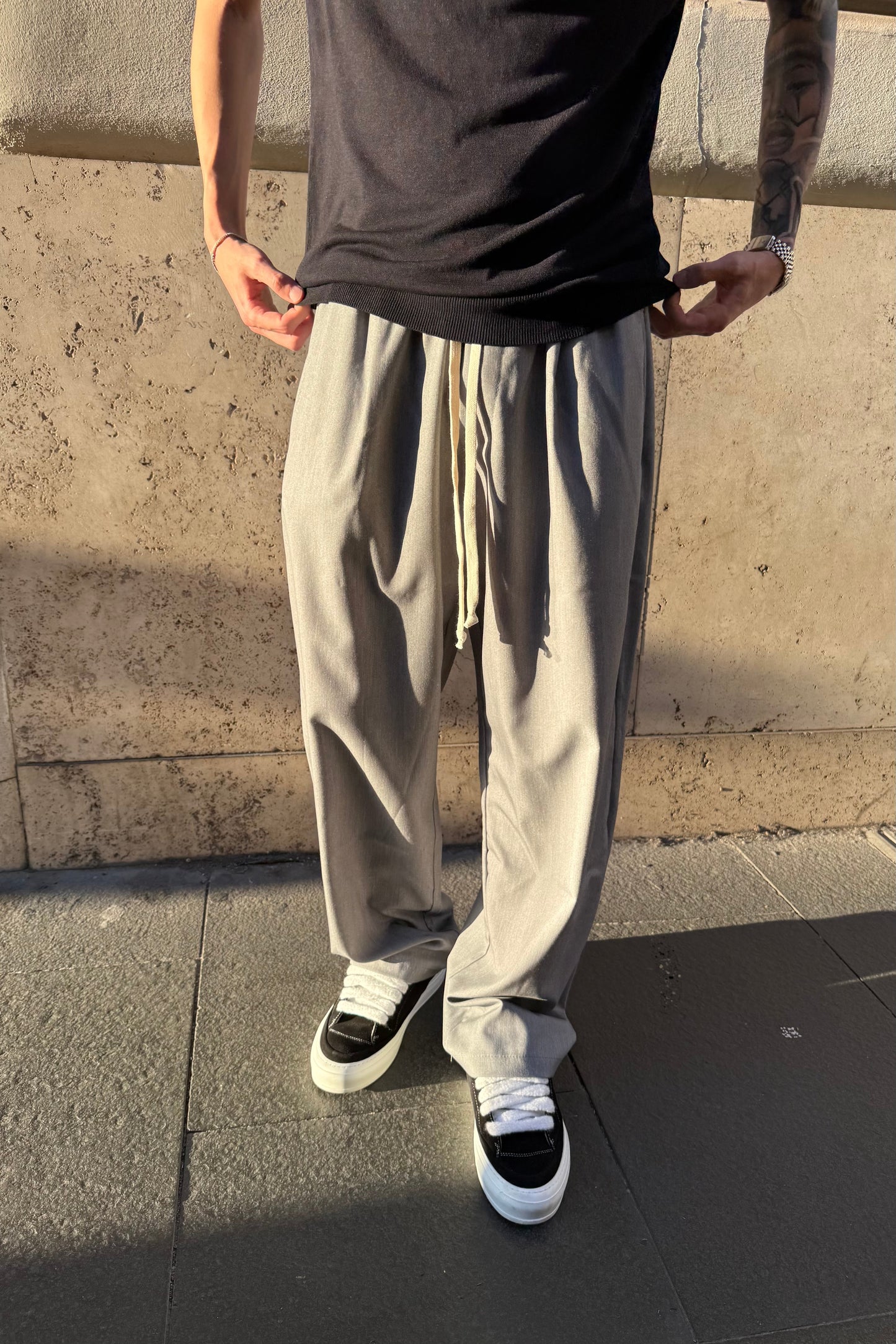 Pantalón Elegante Gris