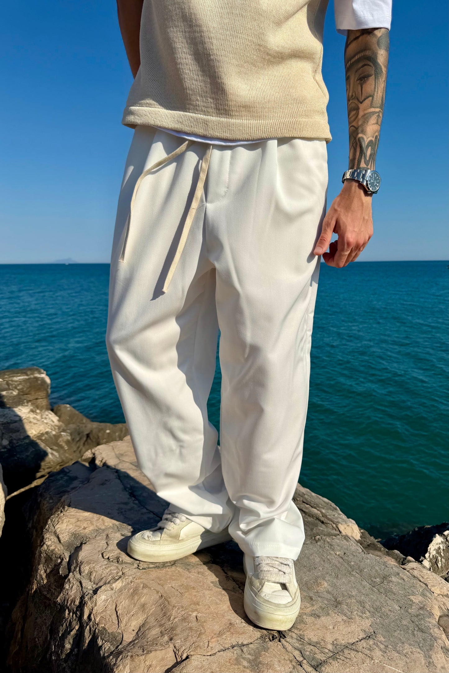 Pantalón Elegante Blanco