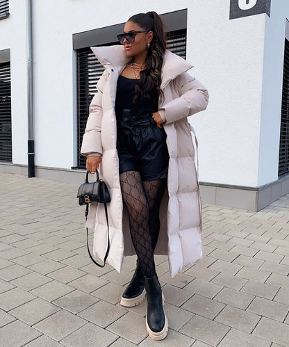 Parka Oversize Acolchada en Beige