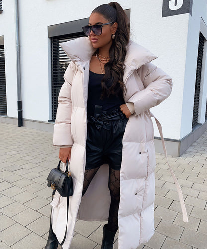 Parka Oversize Acolchada en Beige