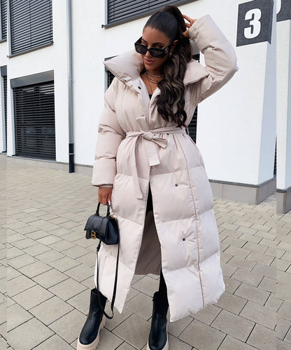 Parka Oversize Acolchada en Beige