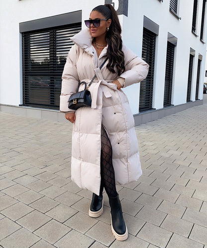 Parka Oversize Acolchada en Beige
