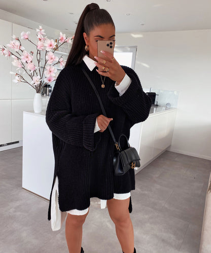 Sweater Oversize Negro Elsa